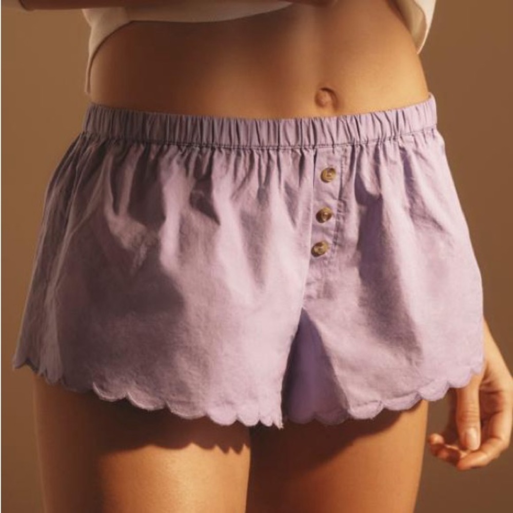 Anthropologie Scallop Micro Shorts